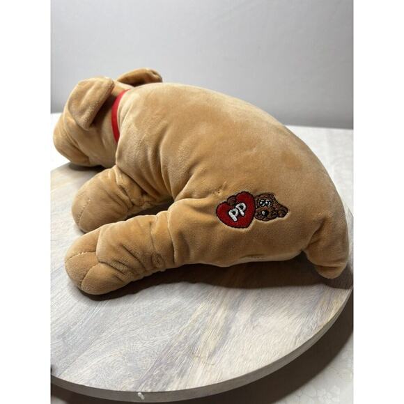 Vintage Pound Puppies Med/Large Brown 17" Stuffed Plush Inc Collar - Picture 3 of 5